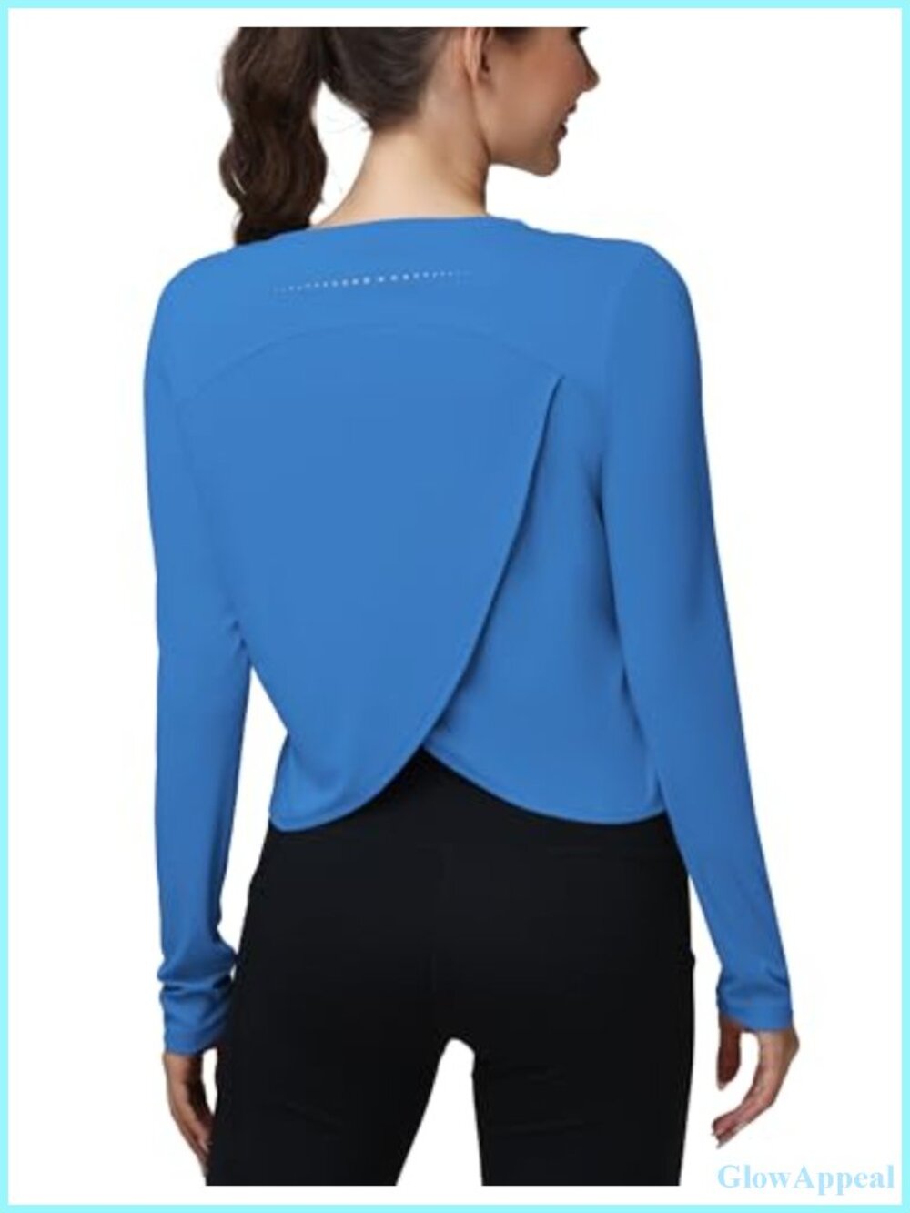 Womens Long Sleeve Workout Top Crew Neck Athletic Yoga Gym Tee